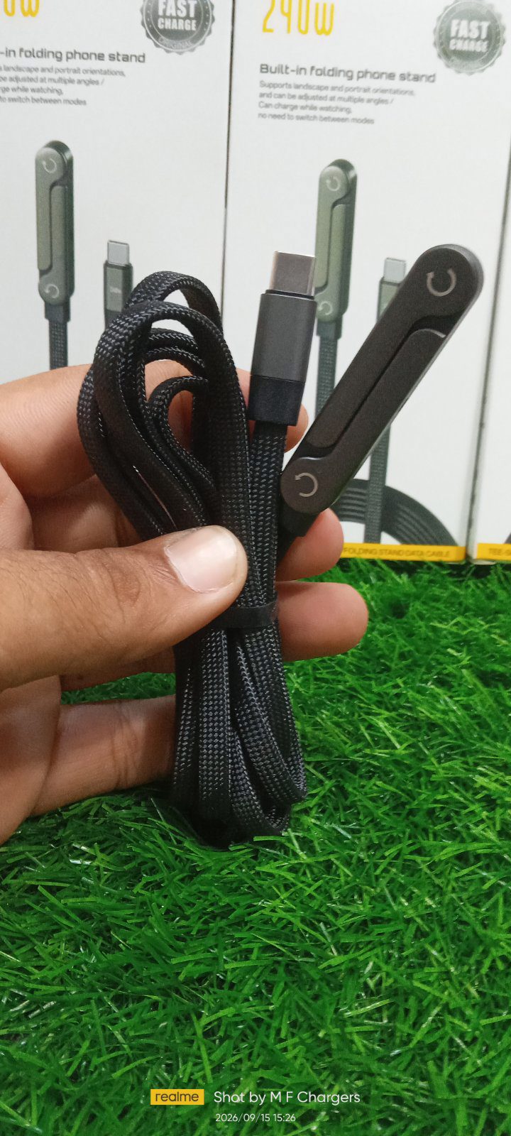 240W T-Shaped Folding Stand Cable | M F Chargers