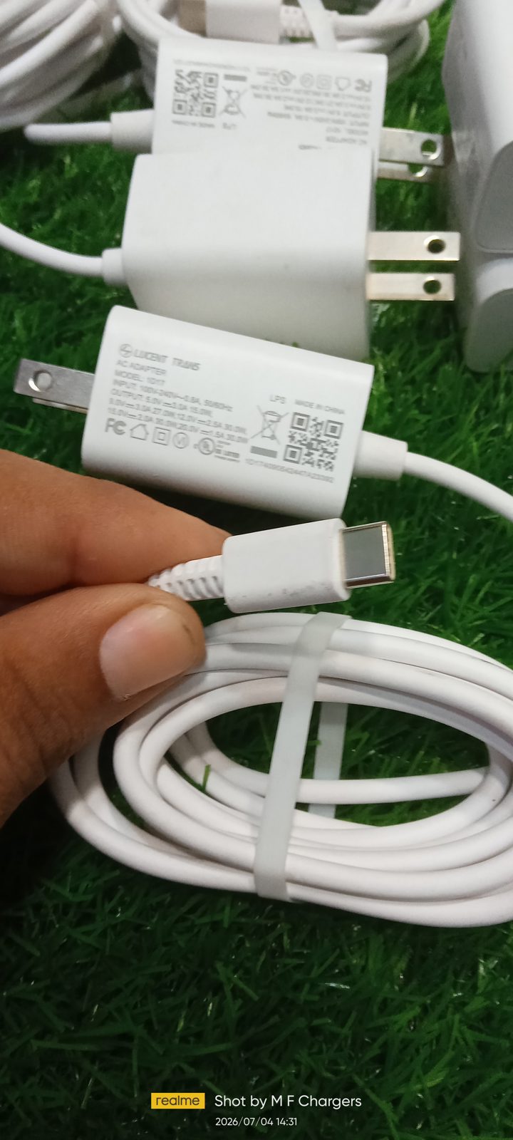 Lucent Trans 30W Type-C charger fast charging cable pin - M F Chargers