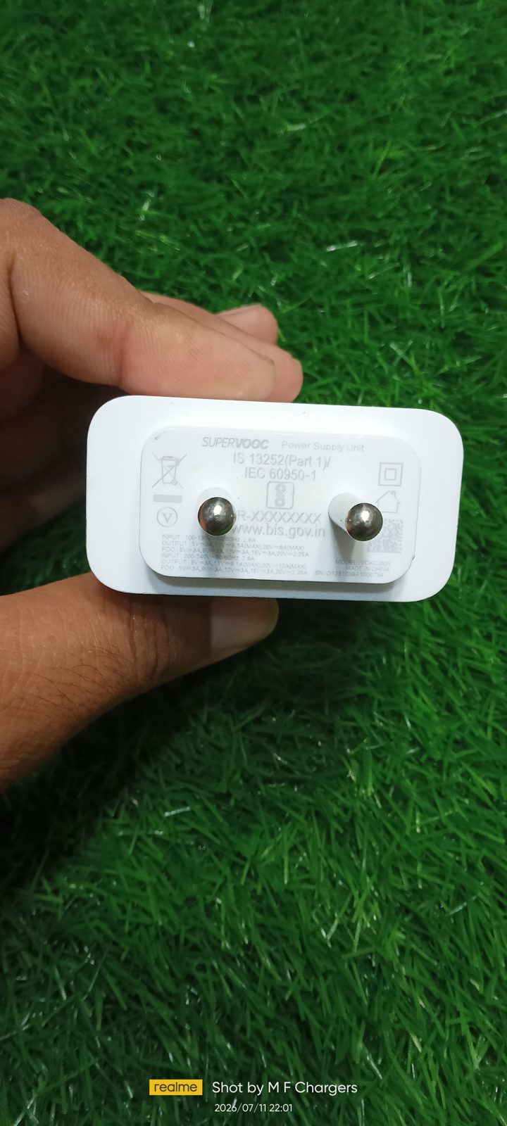 Original 240W Charger Round Pins Front View - M F Chargers