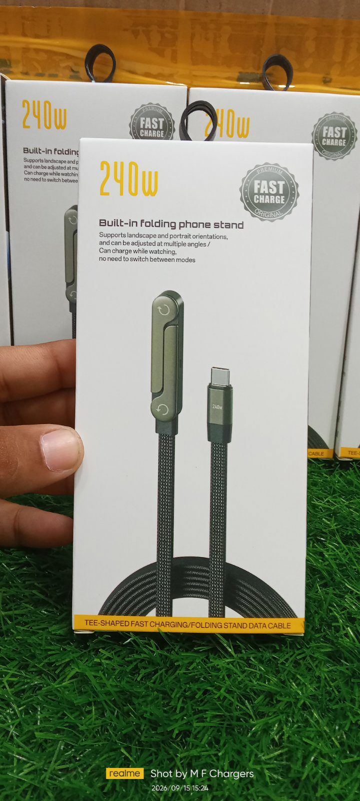 240W T-Shaped Folding Stand Cable | M F Chargers