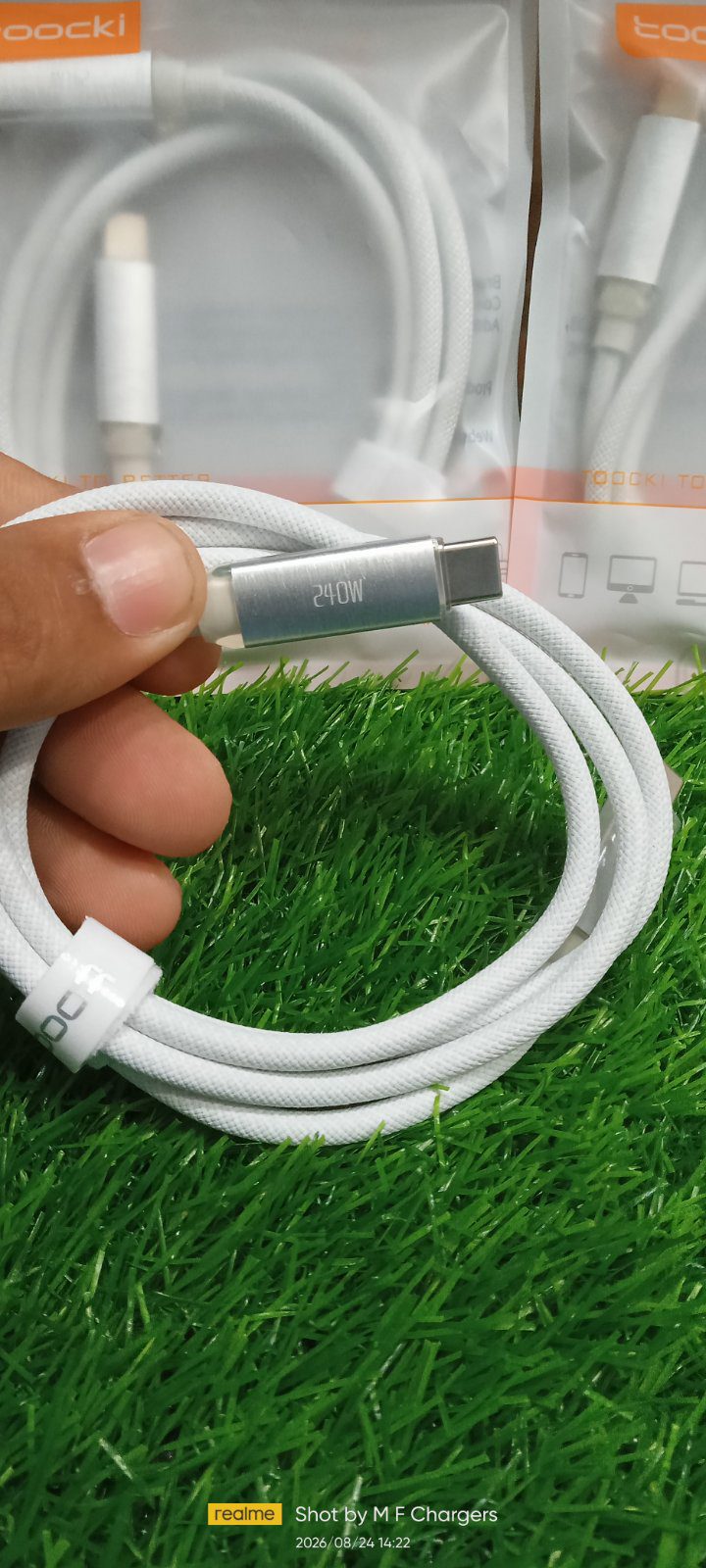 Toocki 1 Meter Braided Nylon Type-C Cable - M F Chargers