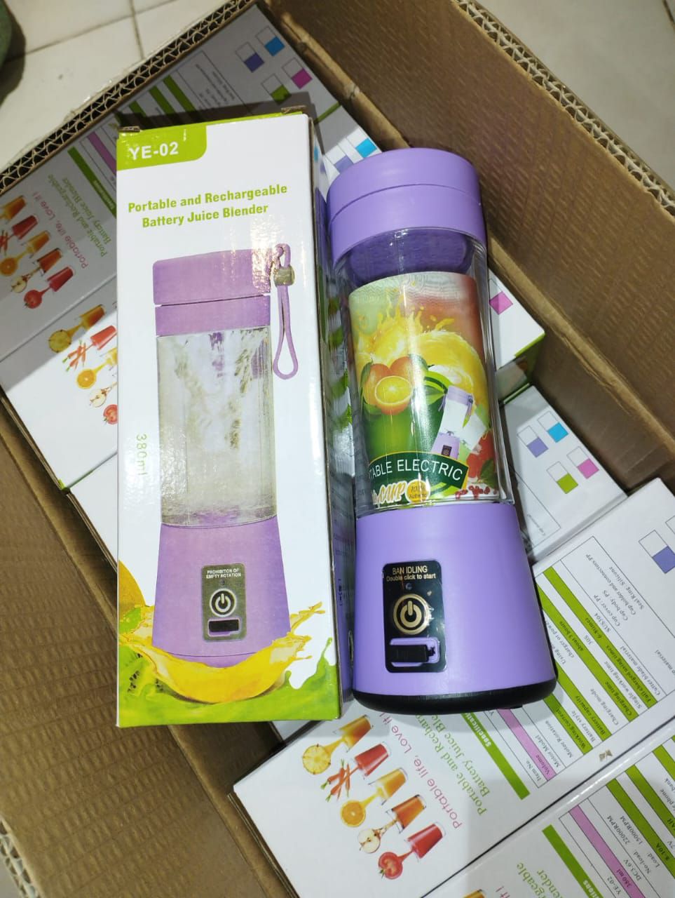 6 Blade Mini Portable USB Juicer Blender Rechargeable