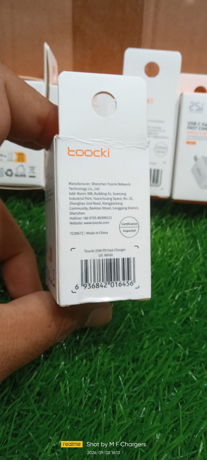 Toocki 25W GaN Fast Charger | M F Chargers Karachi