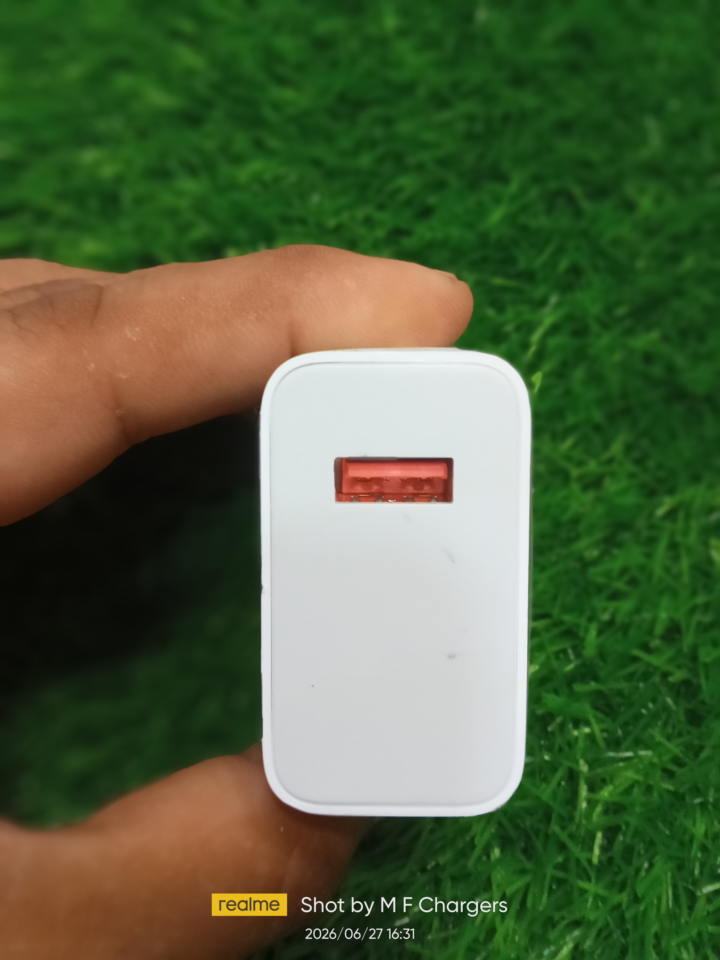 Xiaomi 67W Fast Charging Adapter Top View M F Chargers