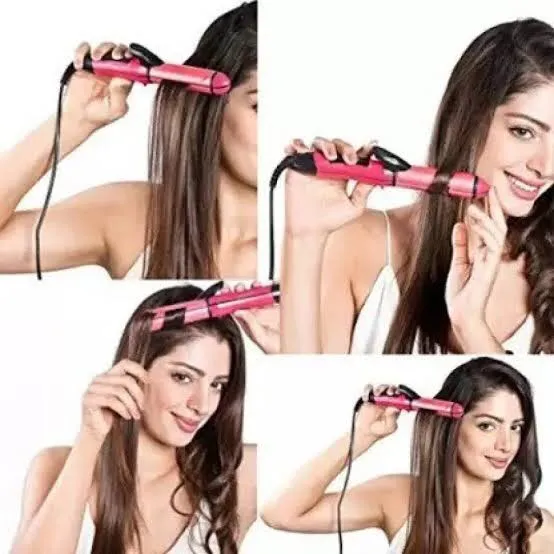 2-in-1 Hair Straightener and Curler
