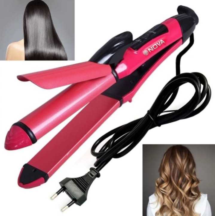 2-in-1 Hair Straightener and Curler