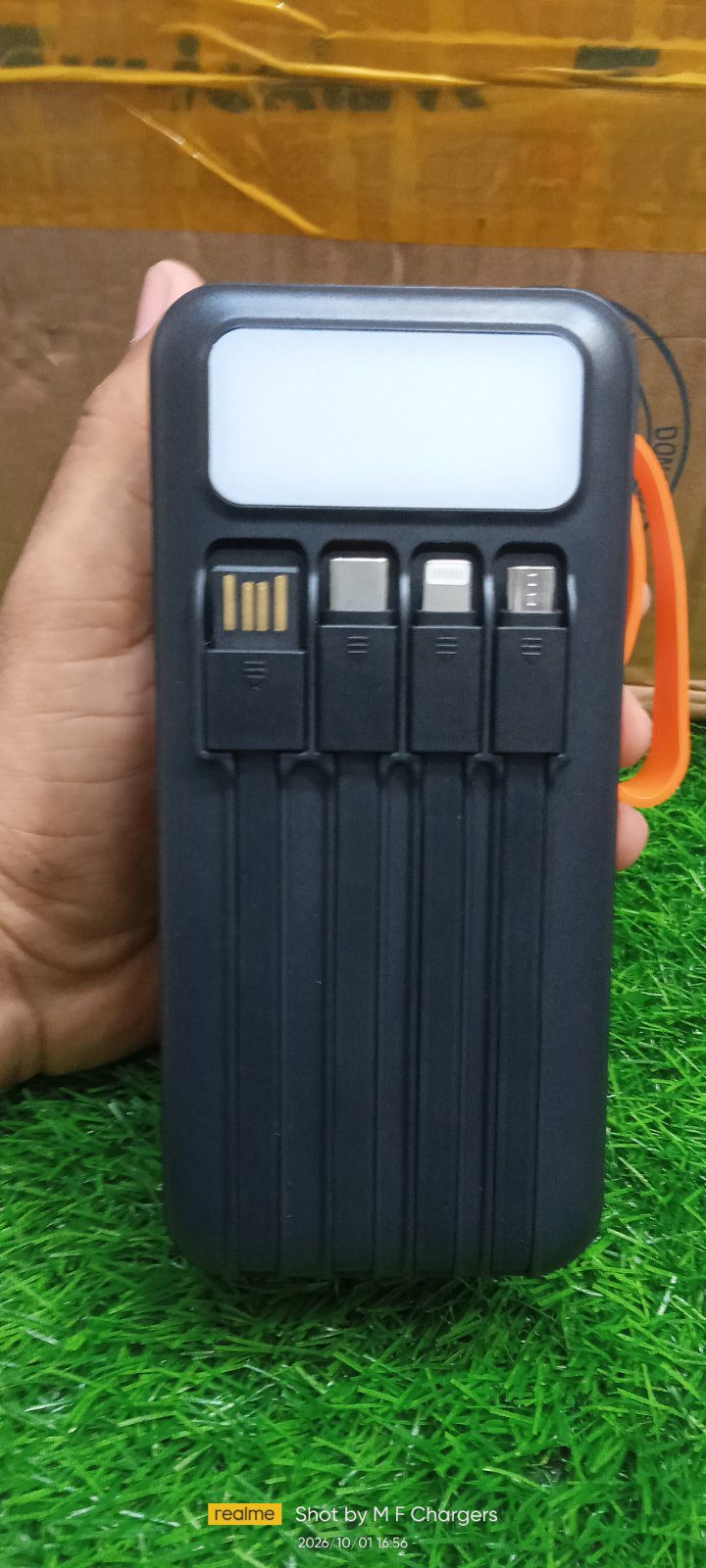 SpaceX 60000mAh Power Bank multi cable slots - M F Chargers
