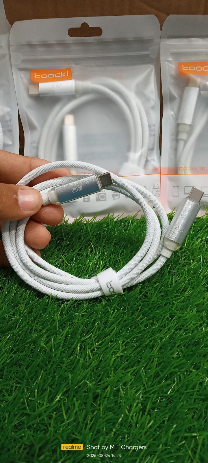 Flexible 240W Type-C to Type-C Cable for Laptops and Mobiles - M F Chargers