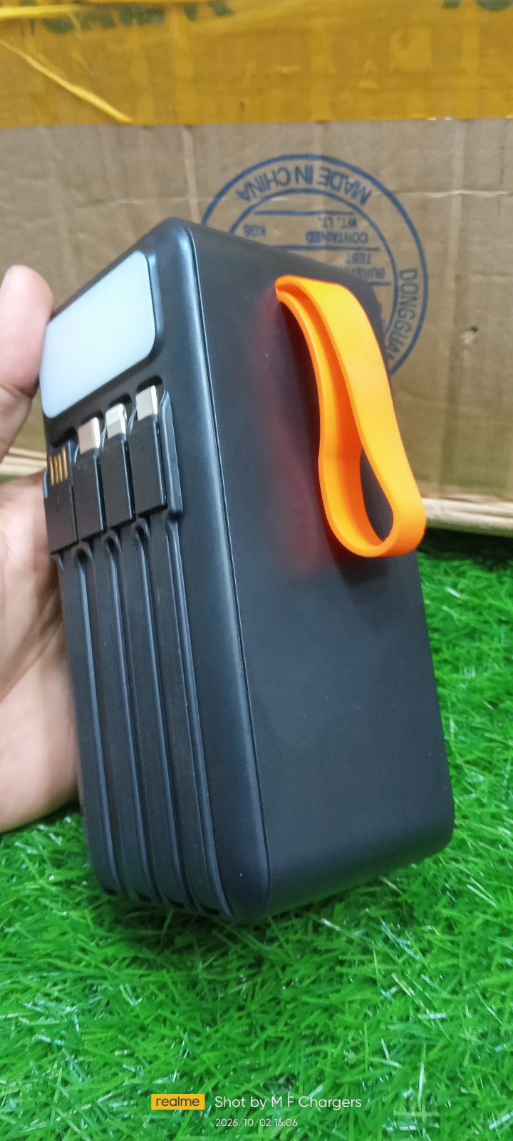 ​SpaceX power bank side profile and carrying strap view - M F Chargers