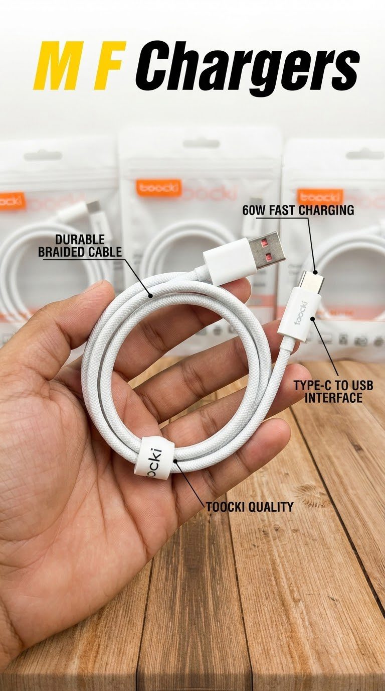 Toocki Type-C Cable Price in Pakistan | M F Chargers