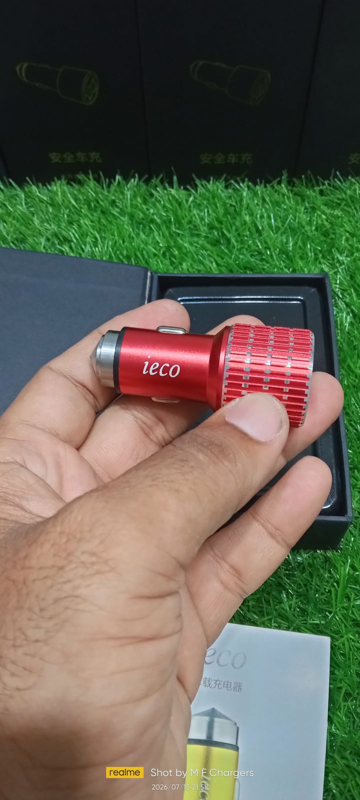 ieco sleek full metallic car charger safe power delivery - M F Chargers