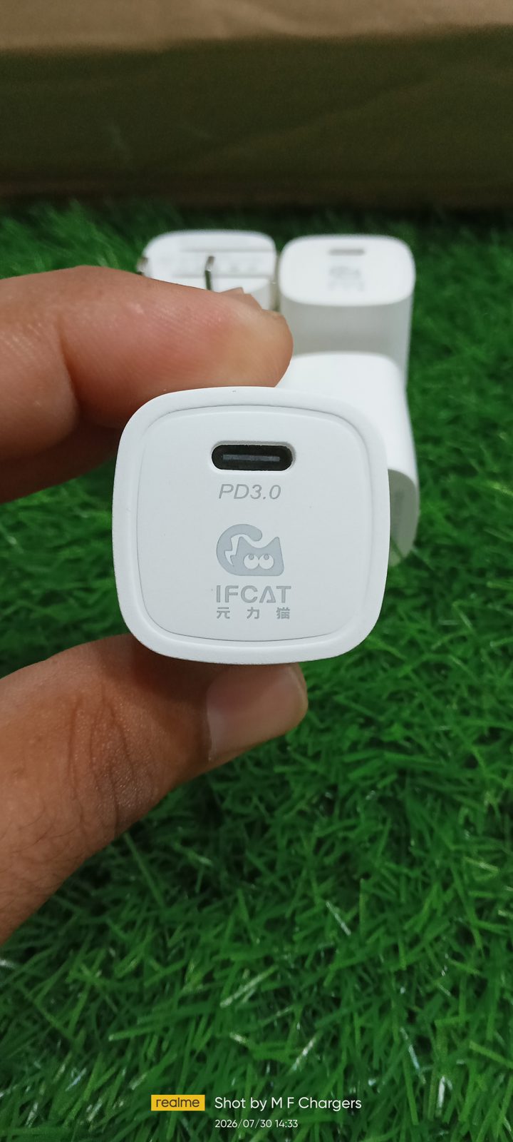 20W Mini PD Fast Charger TP04 Type C port top view M F Chargers