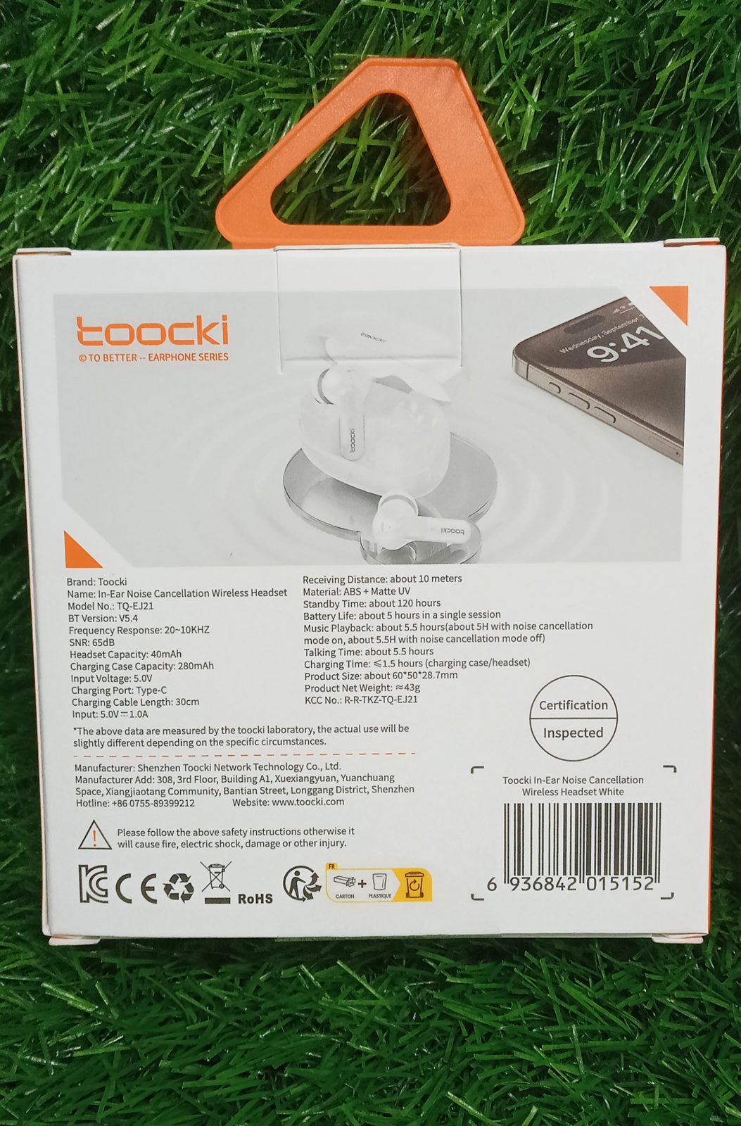 ​Toocki TQ-EJ21 wireless earbuds specifications from M F Chargers