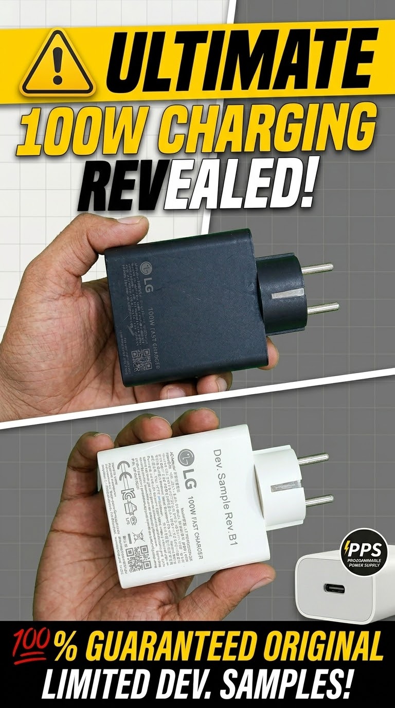 LG 100W Fast Charger - 100% Original Limited Dev. Sample (PPS Supported)