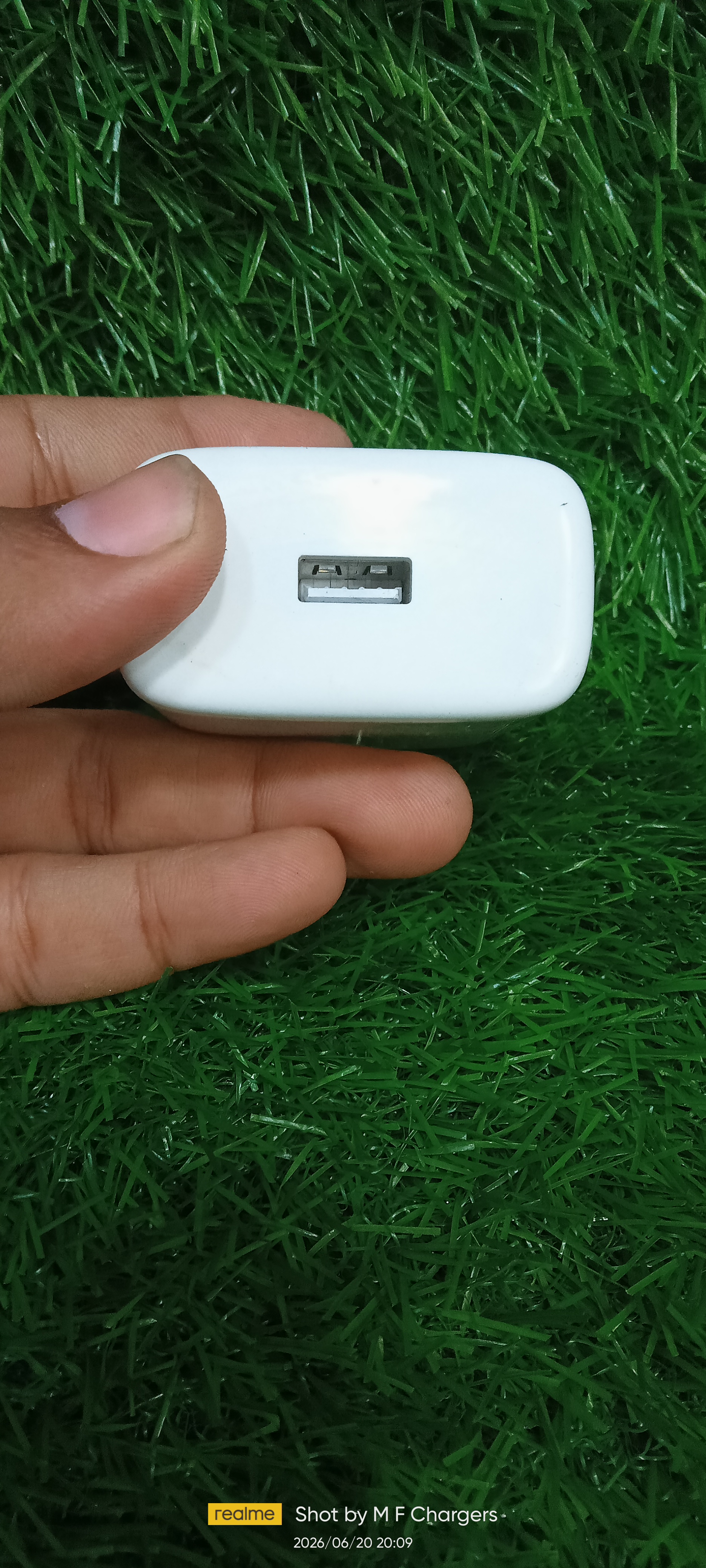 OPPO Fast Charger USB-A Output Charging Port Close Up