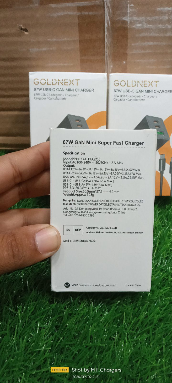 GOLDNEXT 67W GaN Charger Price in Pakistan | M F Chargers