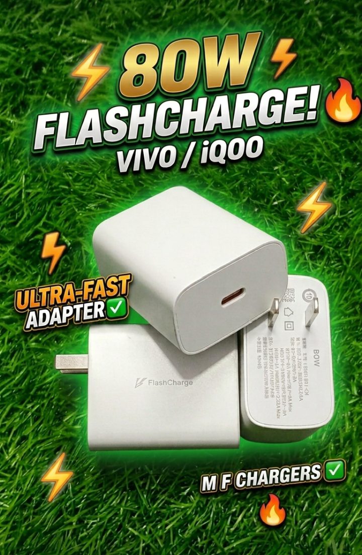 Original Vivo iQOO 80W FlashCharge Adapter Thumbnail Photo by M F Chargers