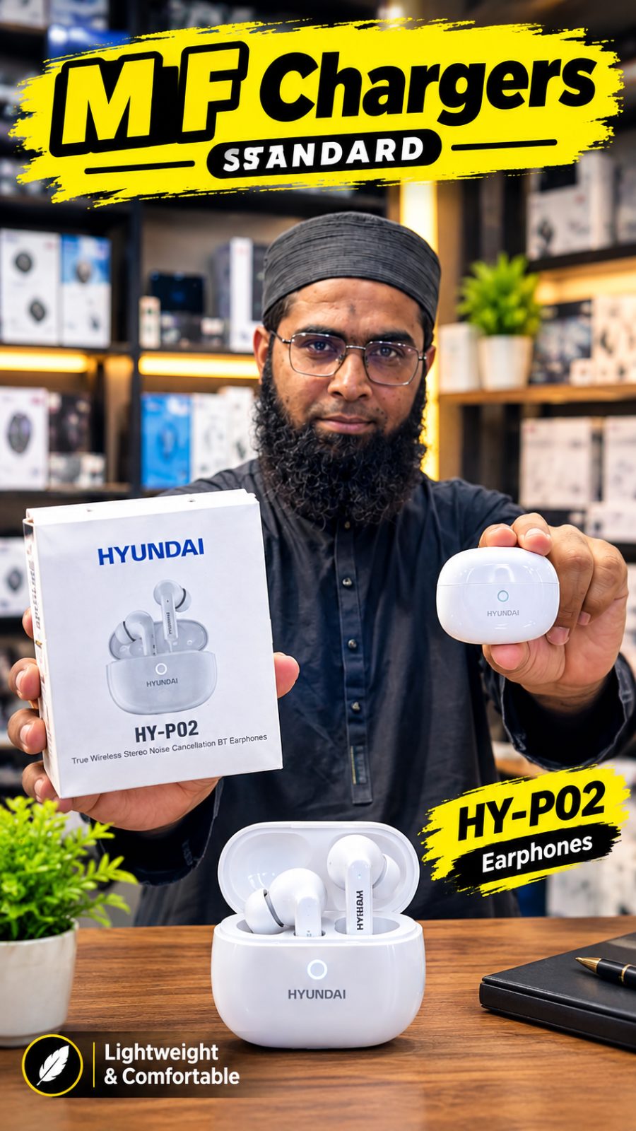 Hyundai HY-P02 TWS Earbuds Price in Pakistan | M F Chargers