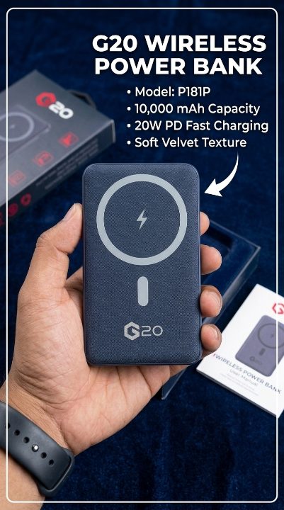 G20 Wireless Power Bank 10000mAh MagSafe Charger - M F Chargers