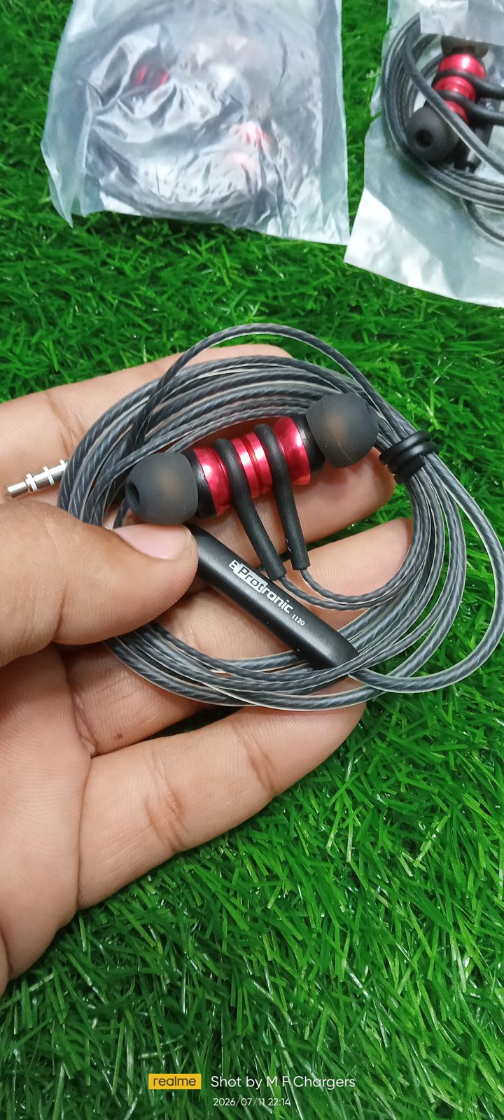 Protronic i120 pure sound magnetic handsfree original stock physically checked at M F Chargers