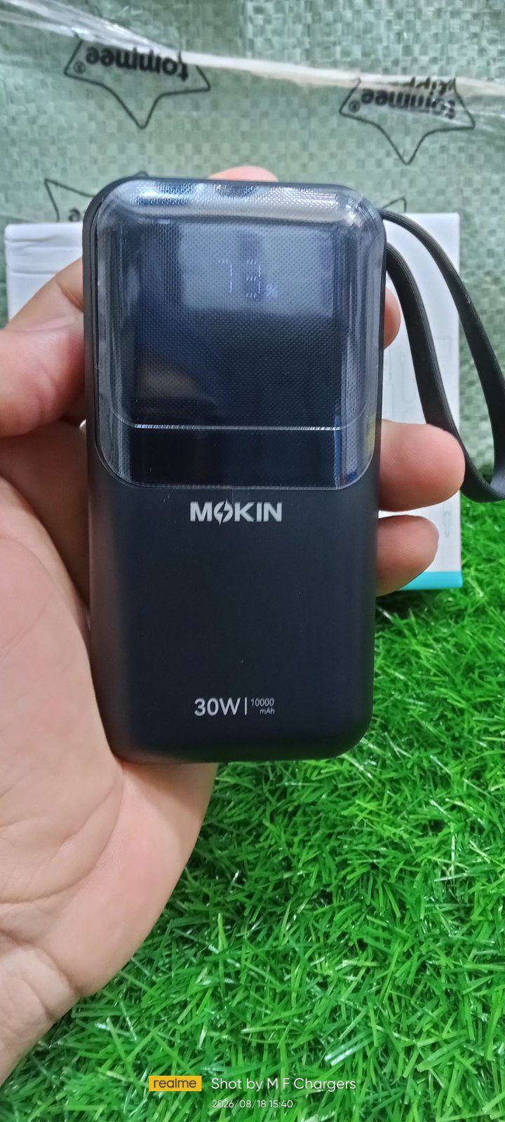 MOKIN Power Bank textured back body design - M F Chargers