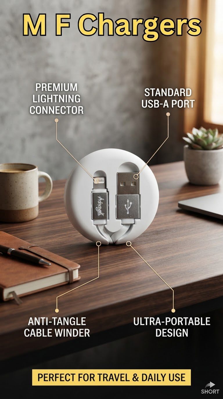 Adoonga USB to Lightning Cable Organizer | M F Chargers
