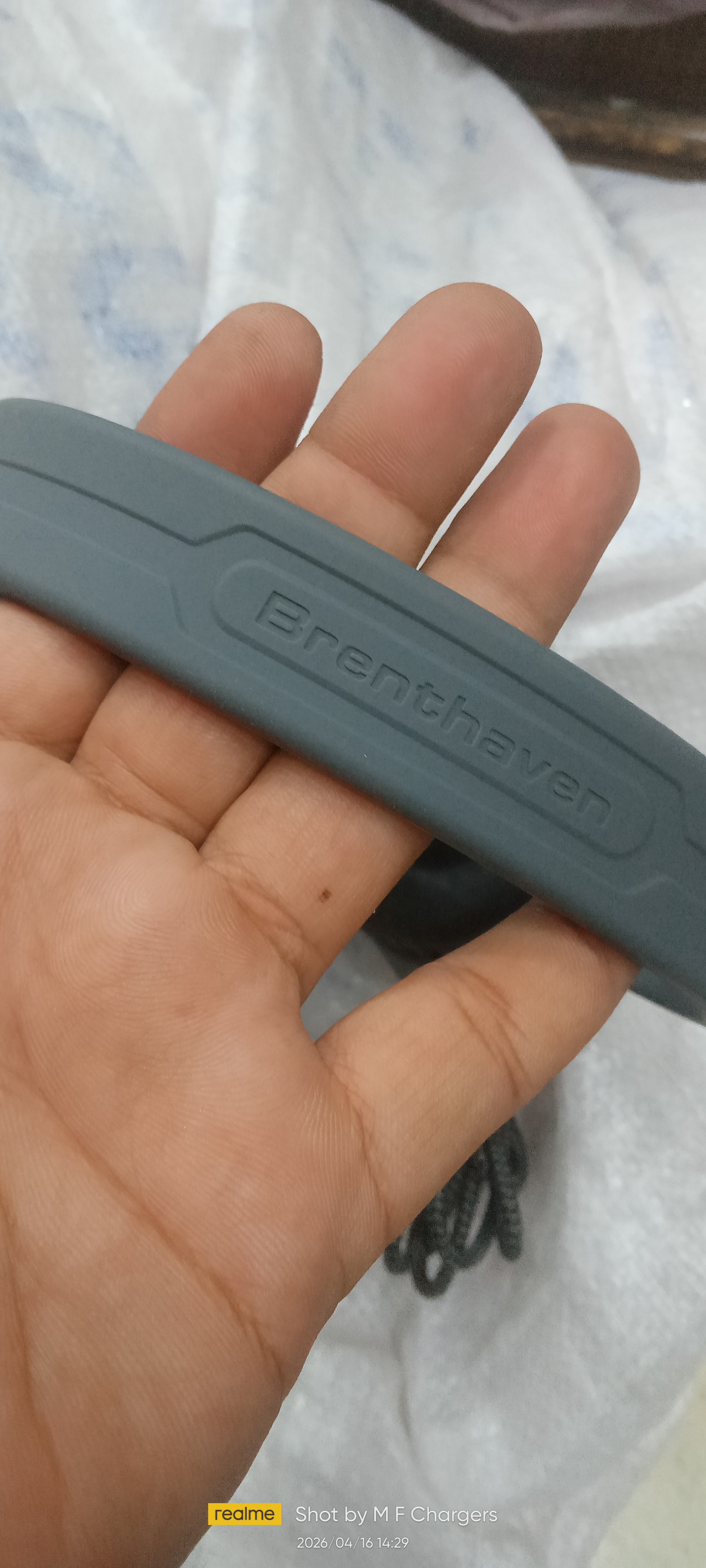 Original Brenthaven branding on headphone headband