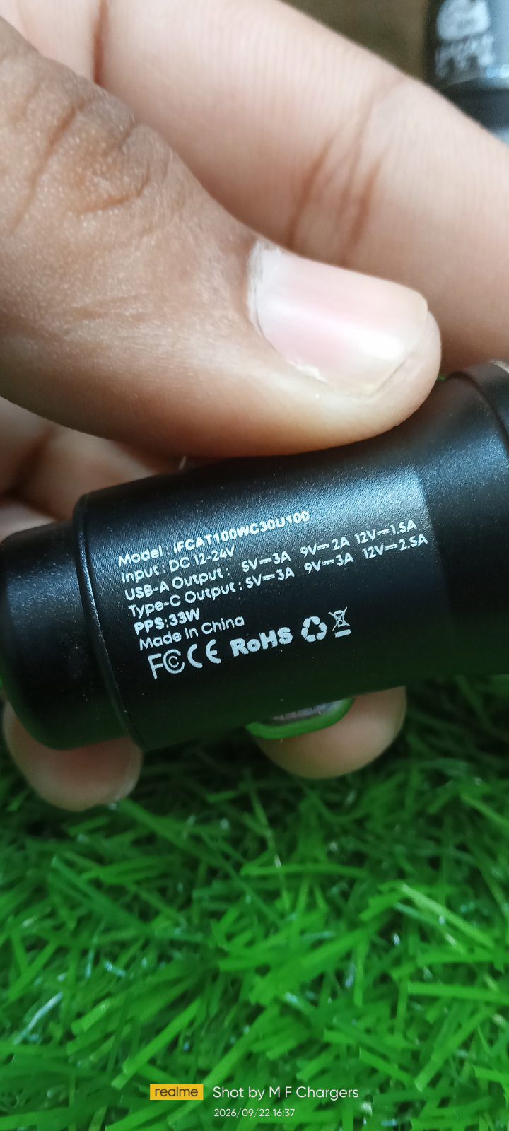 ​IFCAT 33W PD + USB Fast Car Charger for Samsung & iPhone