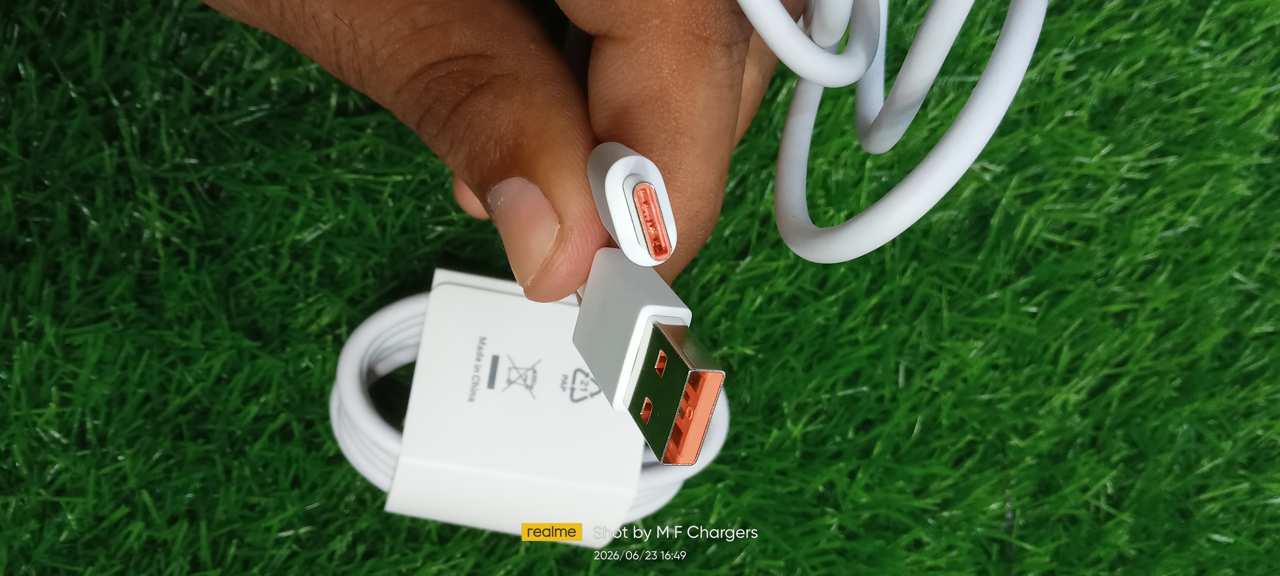 Genuine 120W HyperCharge Cable Orange Port - M F Chargers