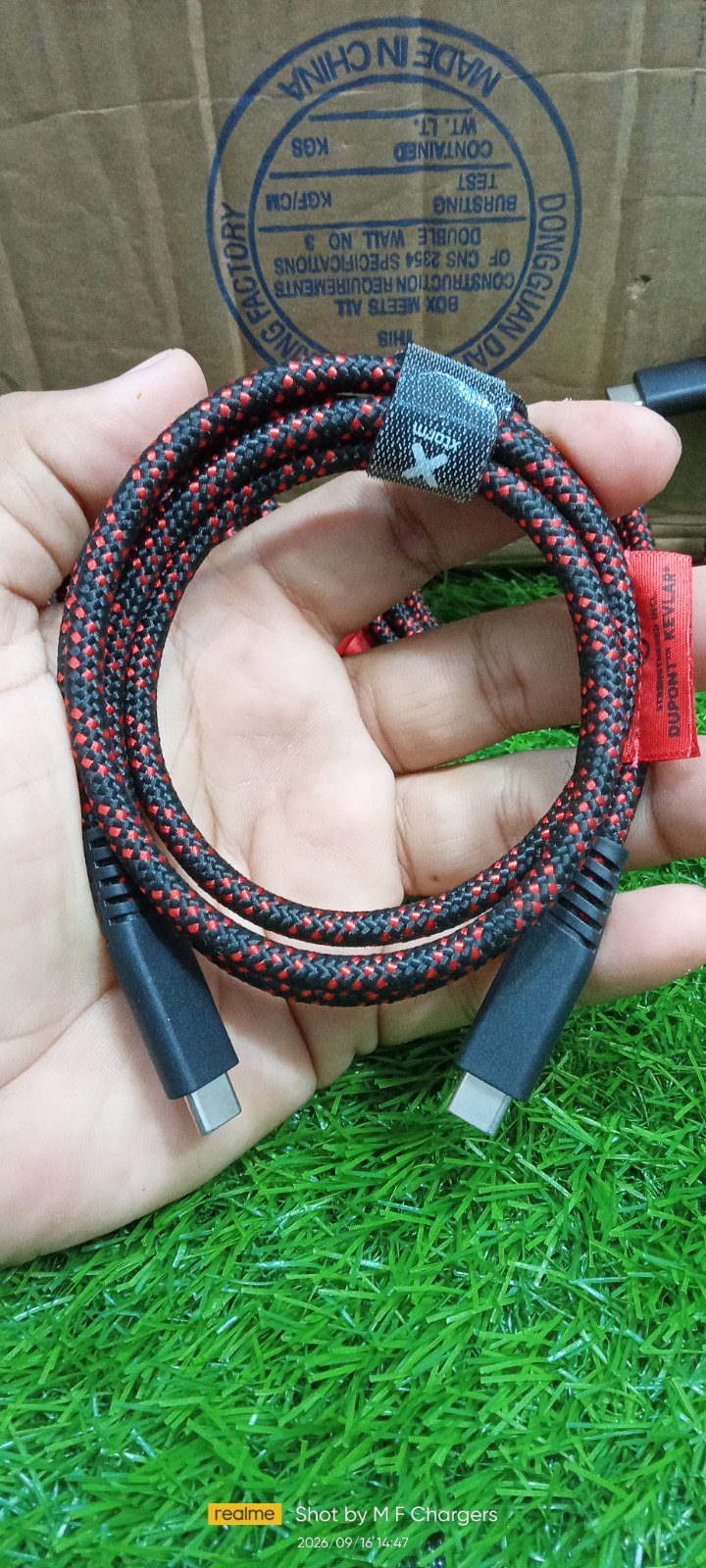 X Solid 120W Type-C to Type-C Cable | M F Chargers