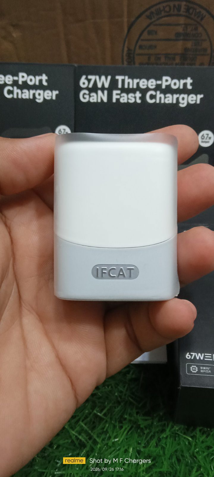 IFCAT 67W 3-Port GaN Fast Charger | M F Chargers