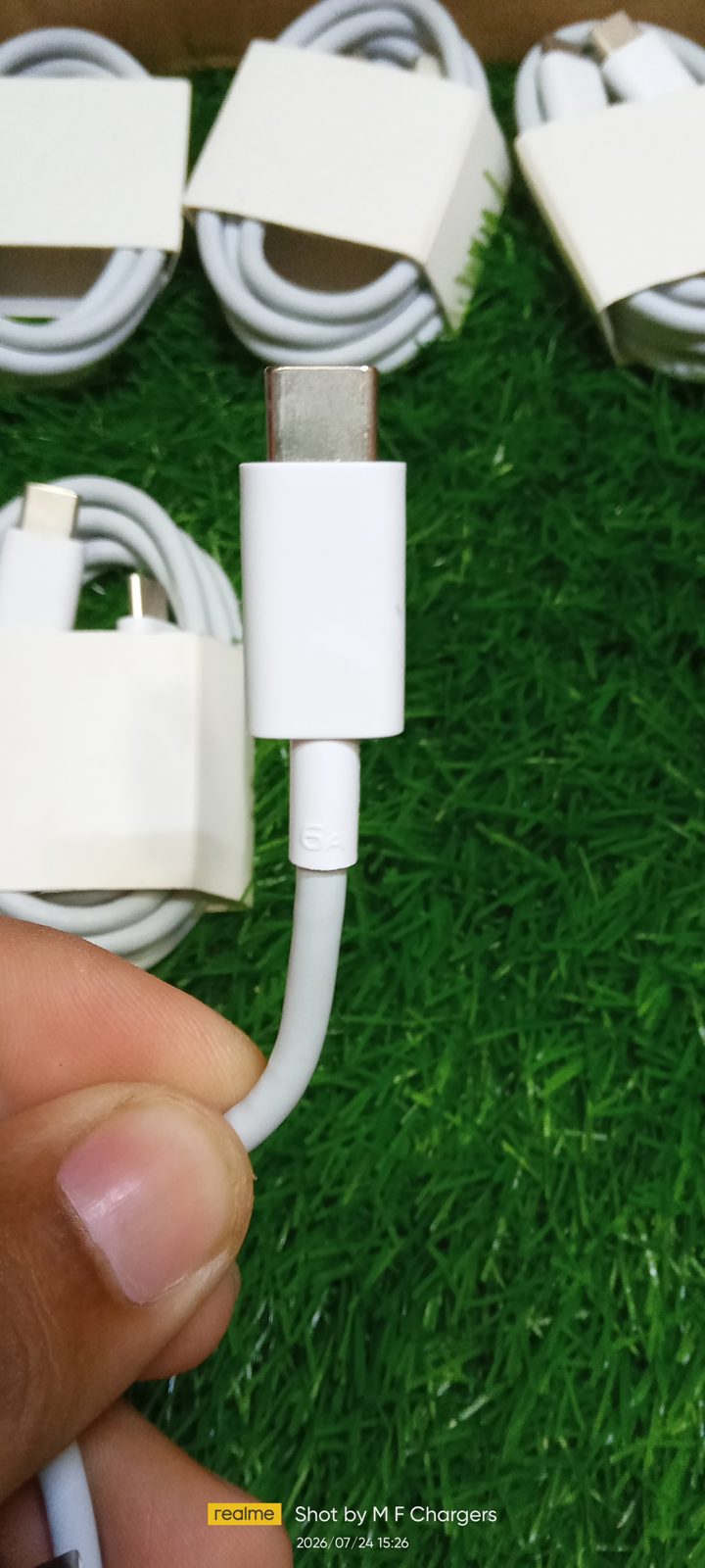 Durable Type C Cable Connector Joint Close Up - M F Chargers