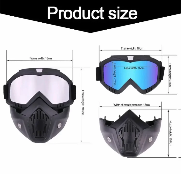 Bike Mask With Goggles