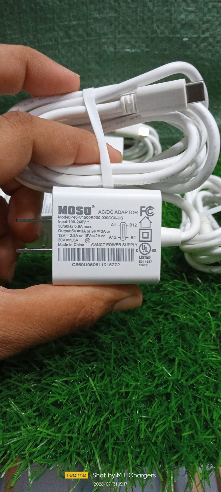 MOSO 30W Charger Model Details and Specifications by M F Chargers