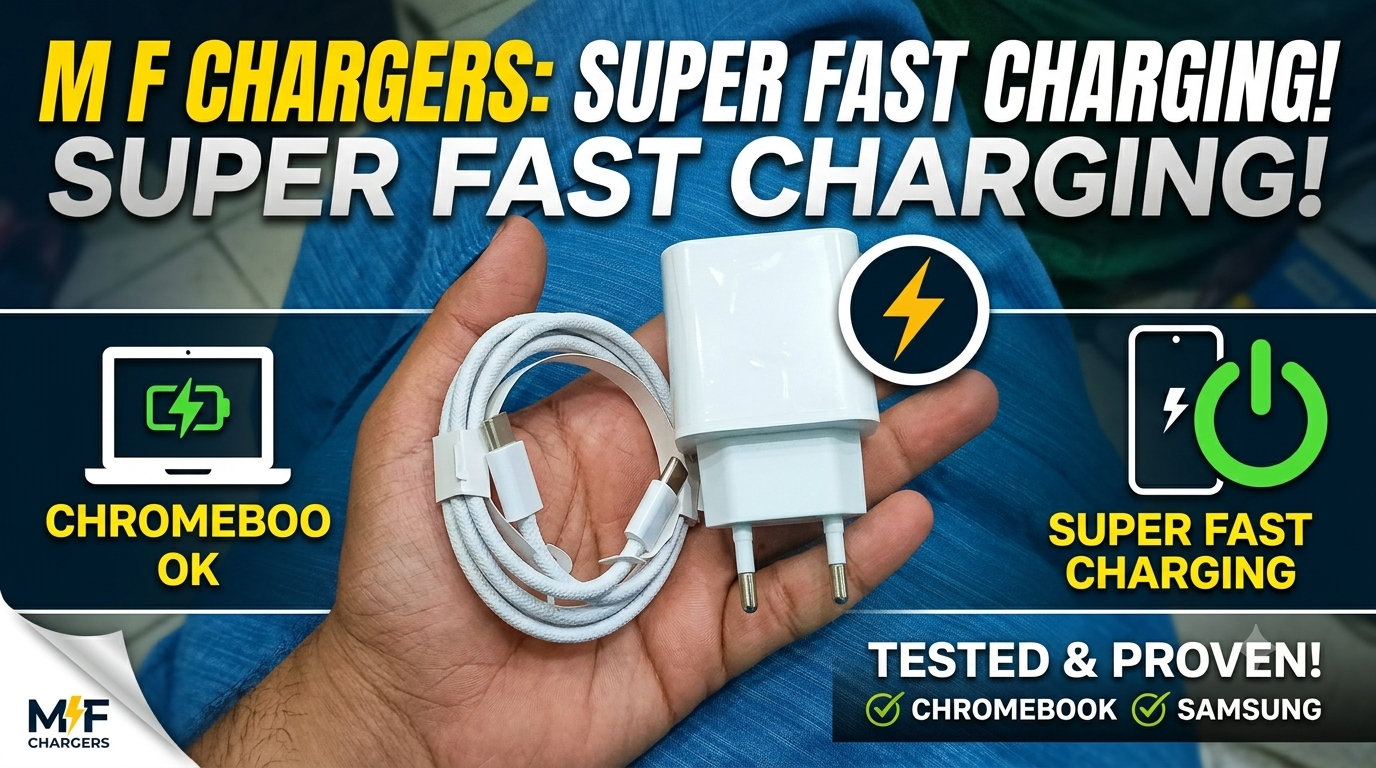 Premium Type-C Super Fast Charger (Compatible with Samsung & Chromebook)