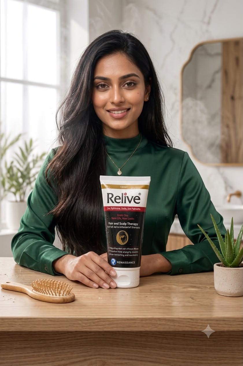 Relive Hair & Scalp Therapy Shampoo 150ml | Anti Hair Fall & Anti Dandruff Shampoo