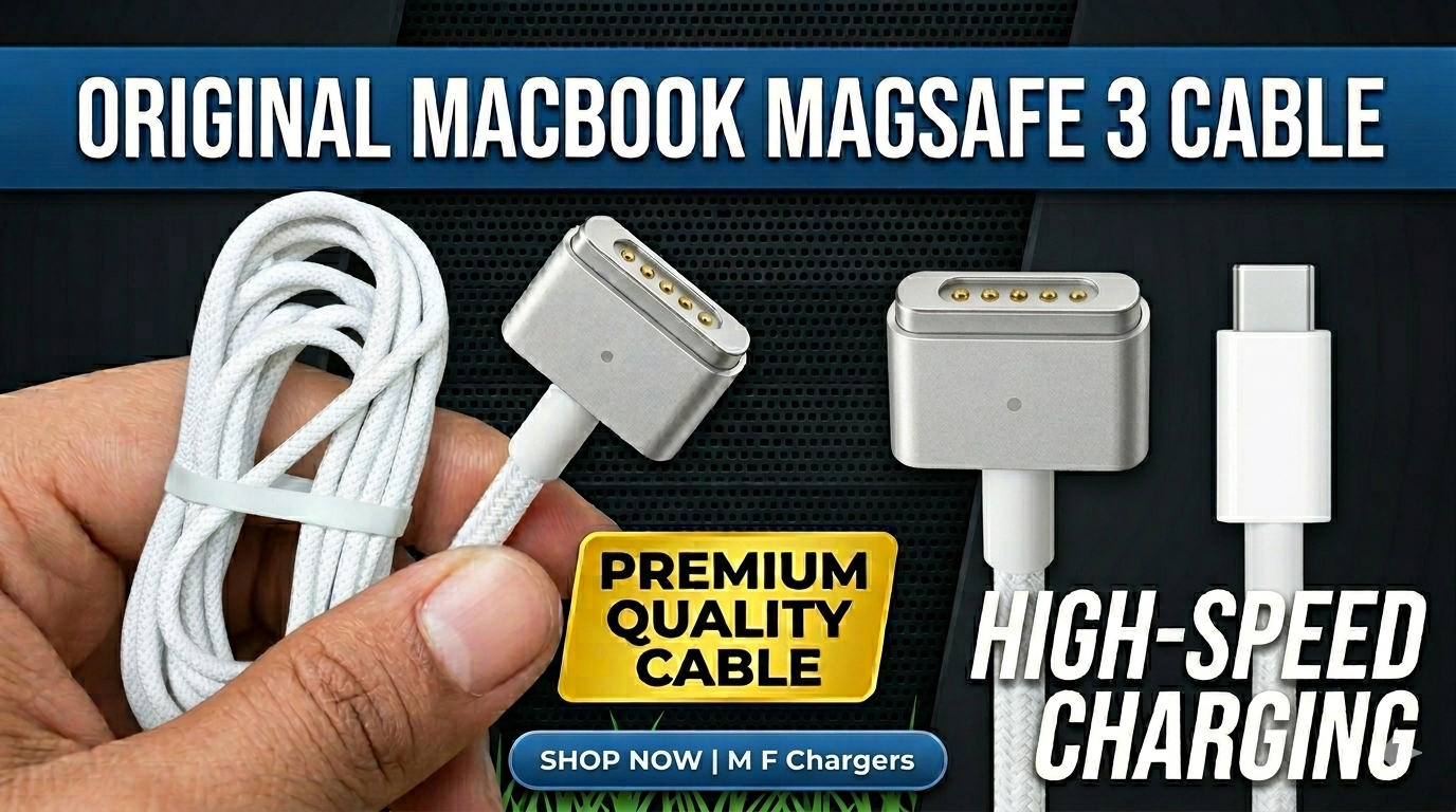 Apple MacBook Magsafe 3 Woven USB-C Fast Charging Cable (100% Original Imported Stock) - M F Chargers