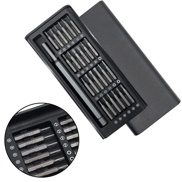 24 In 1 Magnetic Screwdriver Set High Quality Steel Bits