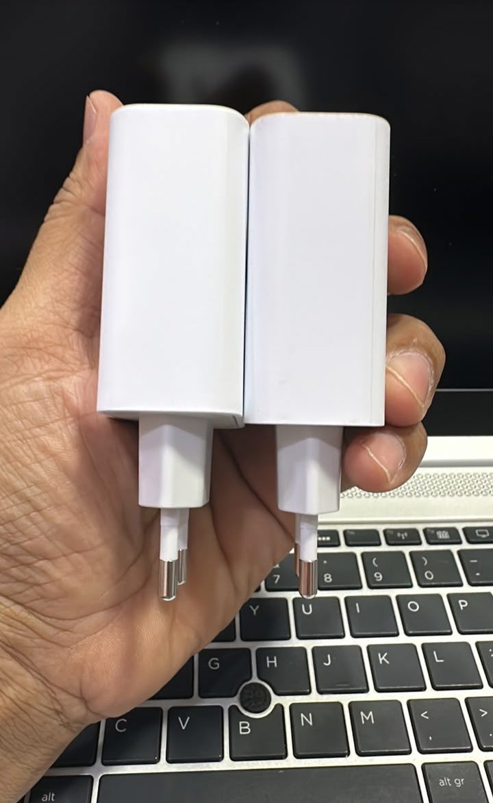 M F Chargers - Comparing original Tecno 45W chargers side by side
