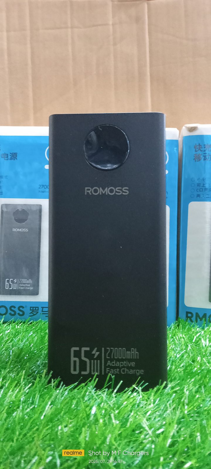 Original Romoss 65W 27000mAh Power Bank Body View - M F Chargers