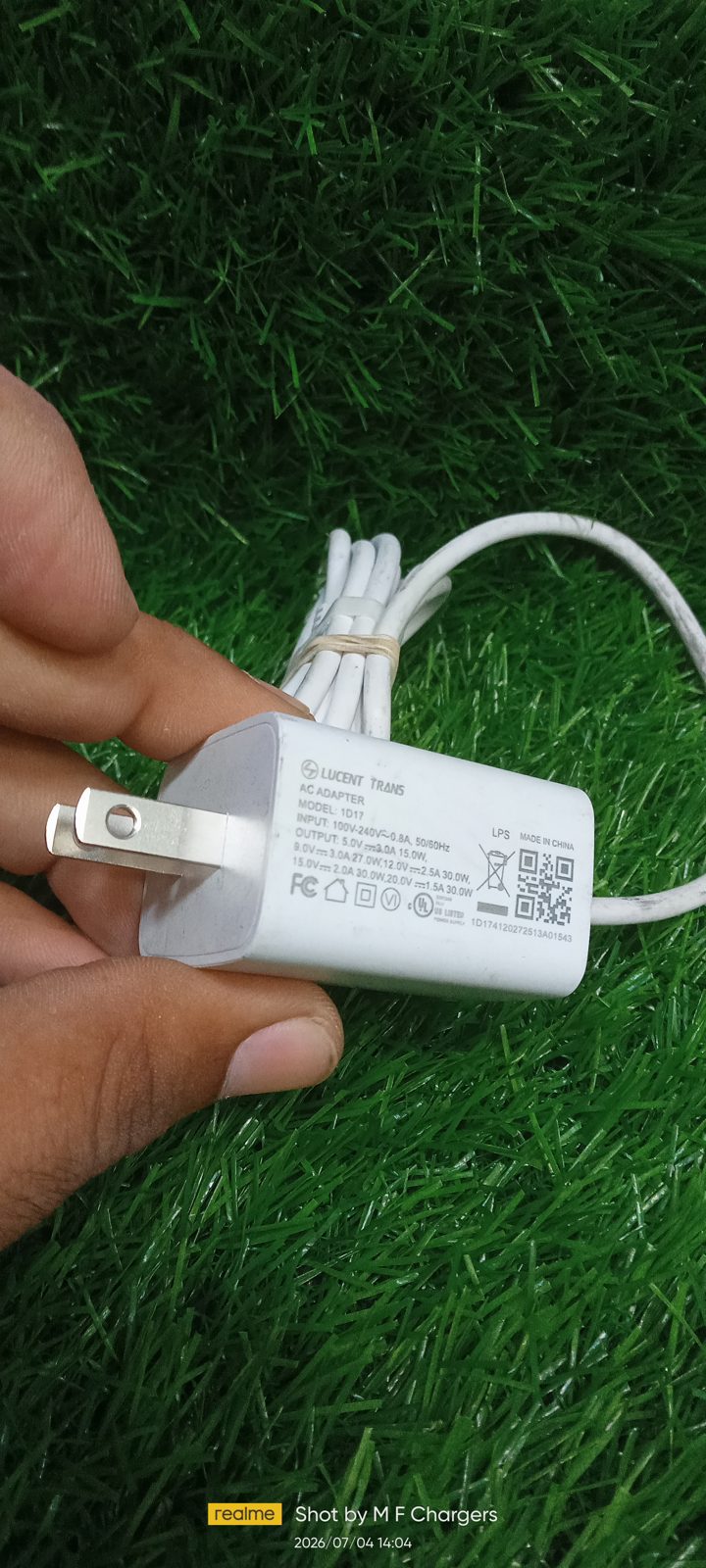 ​Lucent Trans 30W Type-C power delivery wall adapter - M F Chargers