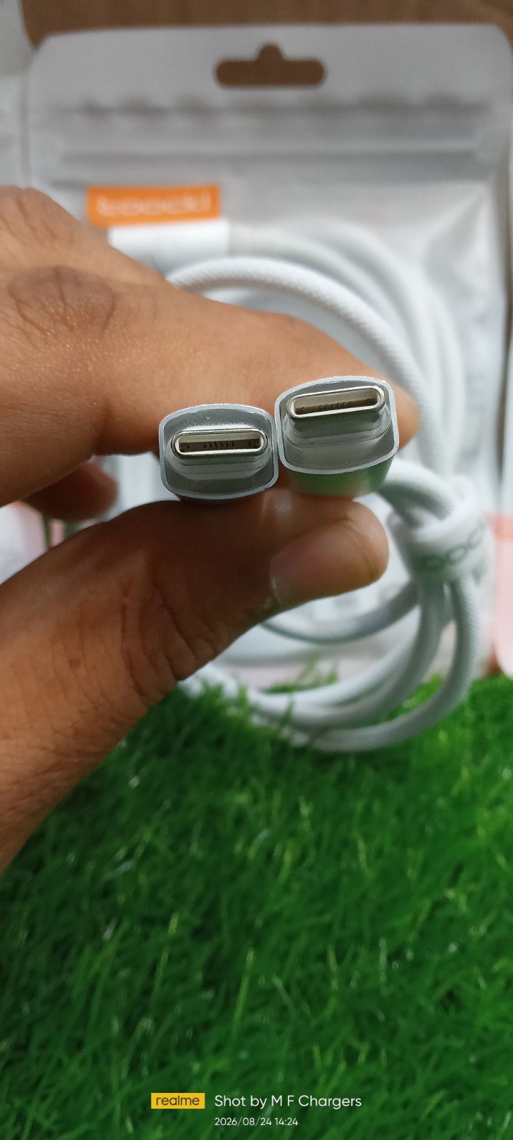 Dual Type-C Connectors of Toocki 240W Fast Charging Cable - M F Chargers