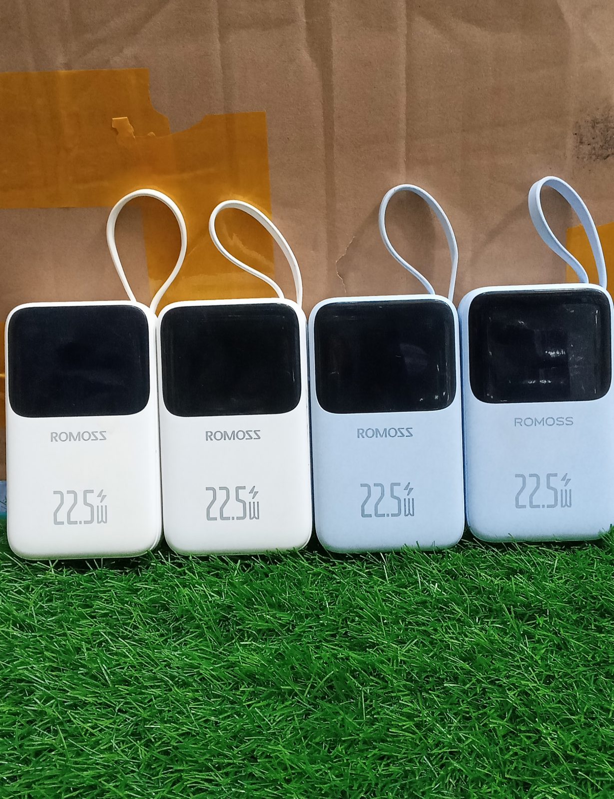 ROMOSS 20000mAh power bank color options in stock at M F Chargers Karachi