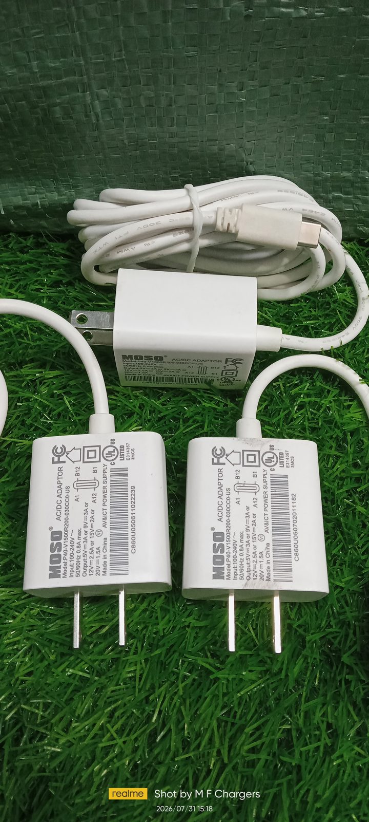 ​Original MOSO 30W Fast Chargers Bulk Stock at M F Chargers