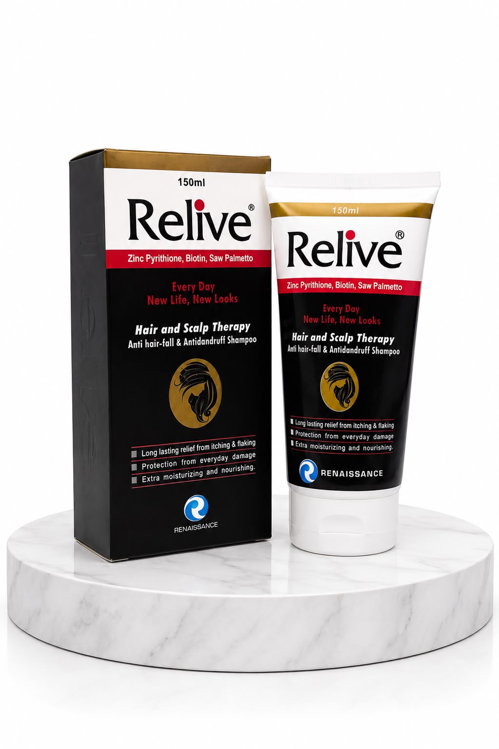 Relive Hair & Scalp Therapy Shampoo 150ml | Anti Hair Fall & Anti Dandruff Shampoo