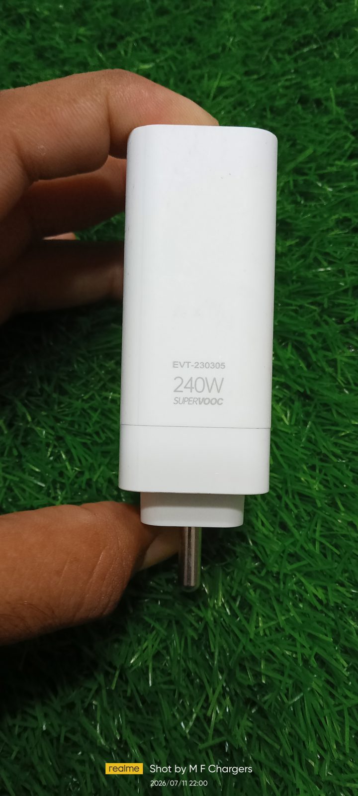 Original 240W SUPERVOOC Adapter Front Body Close Up - M F Chargers