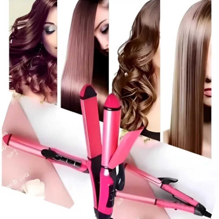 2-in-1 Hair Straightener and Curler