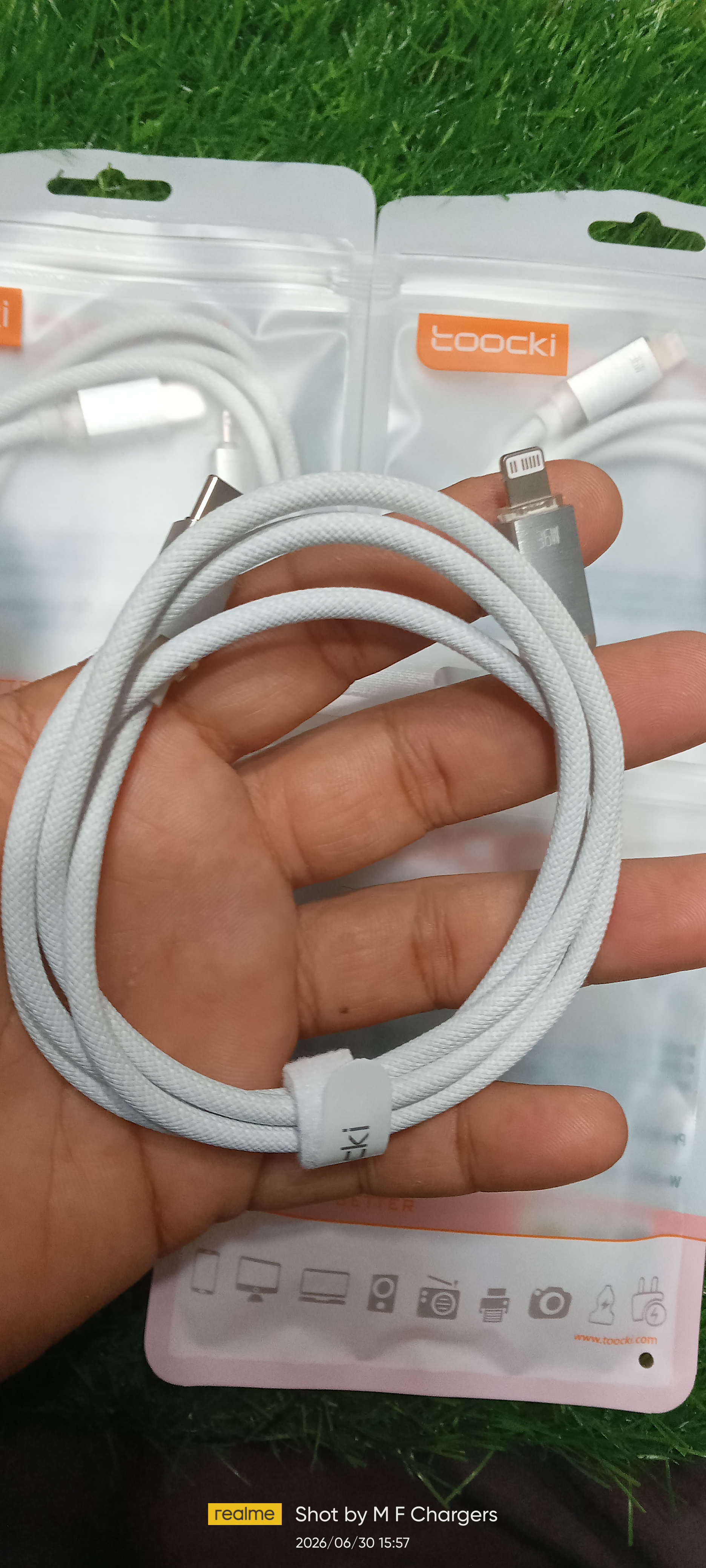 Toocki fast charging cable braided quality - M F Chargers