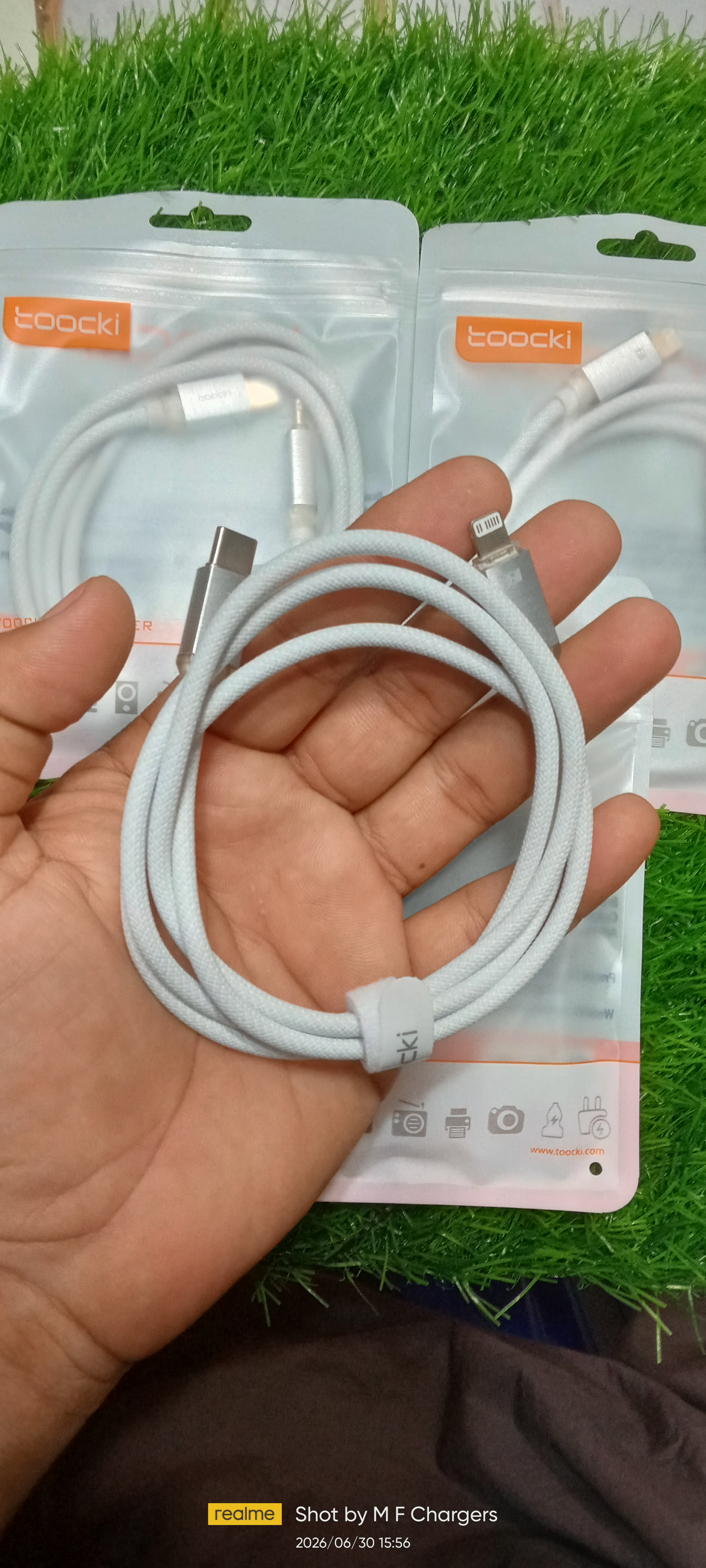 Toocki cable coiled view - M F Chargers