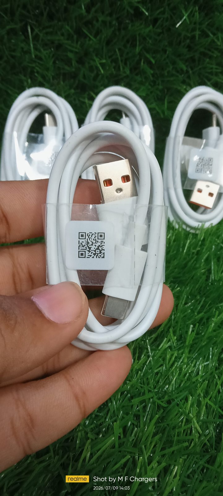 Infinix Original 90W Super Charge USB to Type-C Cable (Orange Core)